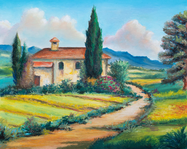 想象中的乡村景观图片下载