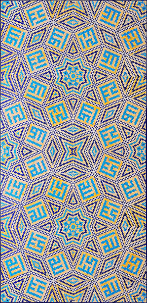 阿拉伯建筑图案着色。图片下载