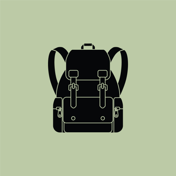 书包图标。矢量图图片下载
