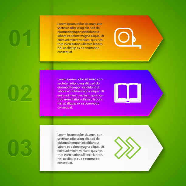 设置线轮盘赌建设，打开书，箭头和音频。业务信息图表模板。向量图片下载