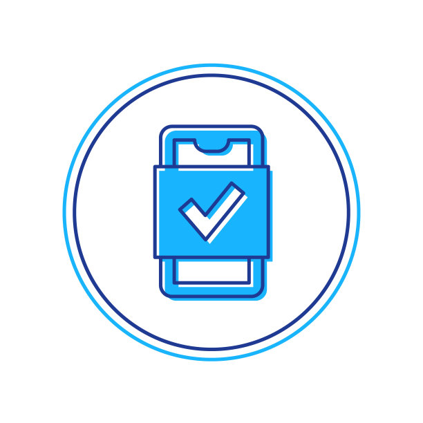 填充轮廓手机购物图标孤立的白色背景。网上购物符号。超市篮子的标志。向量图片下载