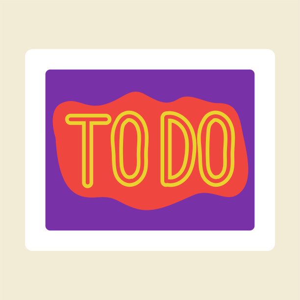 做计划贴纸。手绘卡通画可爱的标志，儿童笔记本，儿童设计日记，日记和议程标志，提醒图标。备忘录标签。矢量时尚插画图片下载