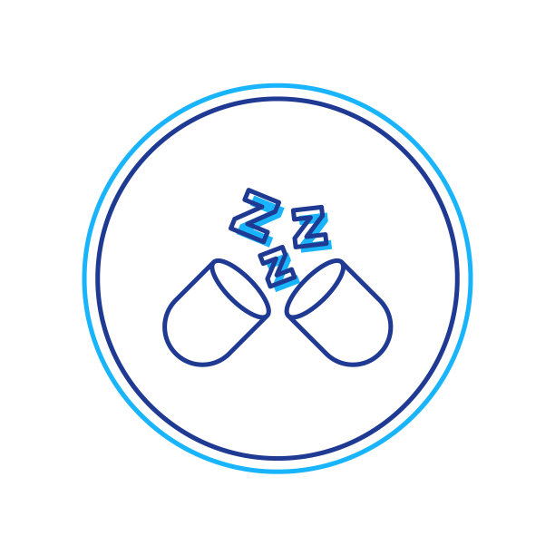 填充轮廓安眠药图标隔离在白色背景。向量图片下载