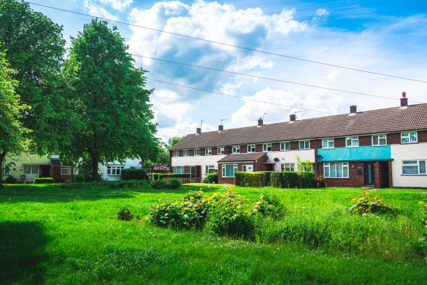 英国的一排排屋图片下载