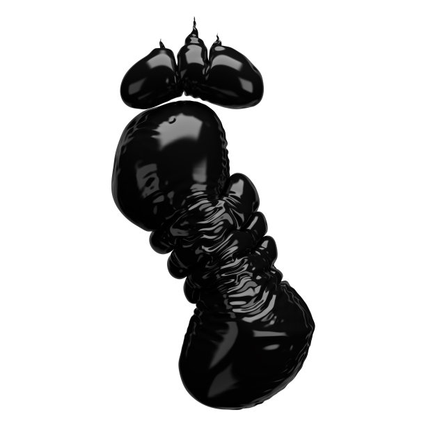 现实膨胀字体3D渲染字母I.伟大的你的设计网页或打印项目。插图孤立在一个白色的背景。图片下载