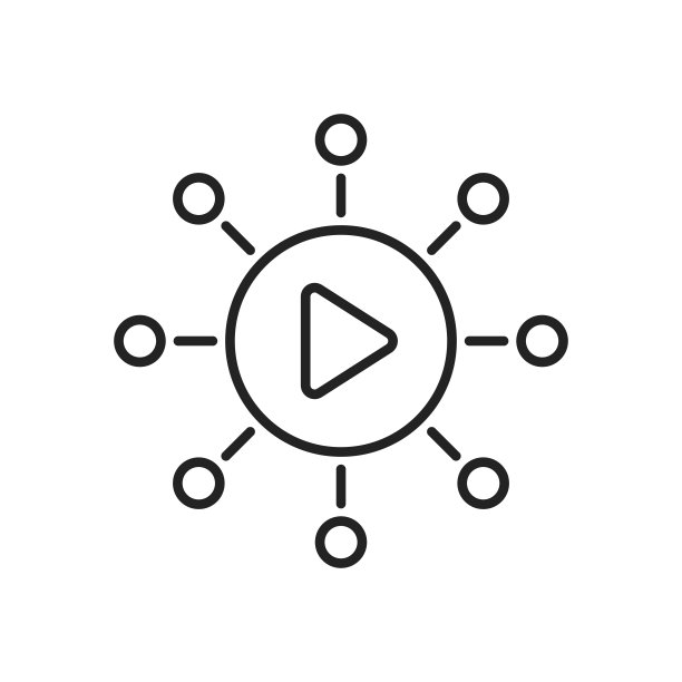 抽象群聊或视频流图标图片下载