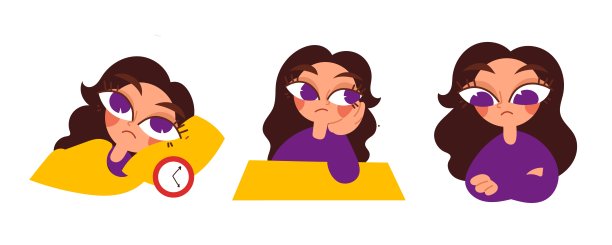 时间表。卡通，彩色，一天的日程安排。矢量插图。图片下载