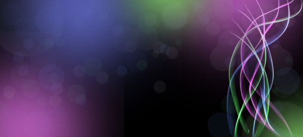 抽象发光的线条在黑暗的黑暗背景与照明效果和闪烁与文本的复制空间。豪华的设计图片下载