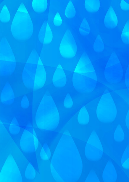 Illustration of Rain Falling.　Water.　Drops.图片下载