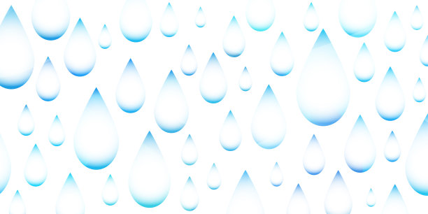 Illustration of Rain Falling.　Water.　Drops.图片下载