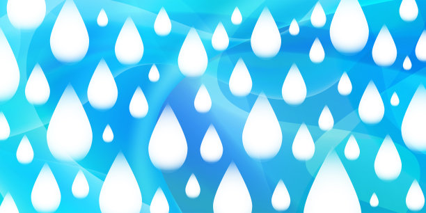 Illustration of Rain Falling.　Water.　Drops.图片下载