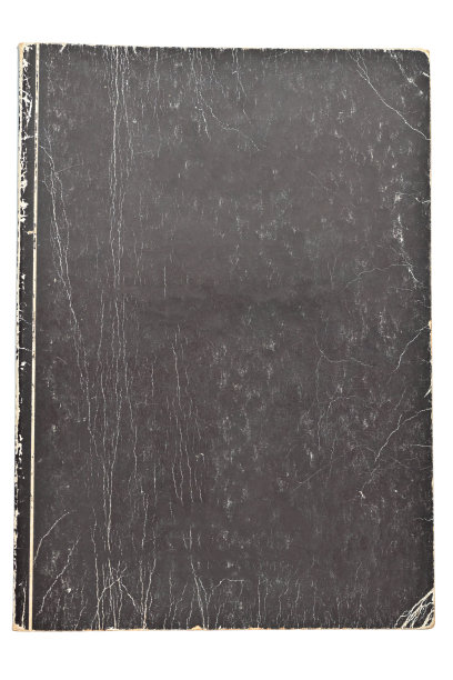 旧黑色封面纸书的纹理背景，页面为设计图片下载