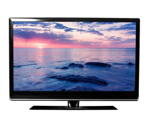 电视监视器与图片的特写图片下载