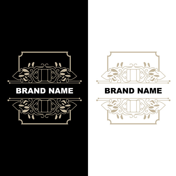 采购产品优雅极简装饰标志模板豪华装饰婚礼装饰业务，蜡染风格邀请，蜡染，染色，初始品牌设计图片下载