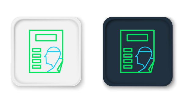 线电影院海报图标孤立在白色上图片下载