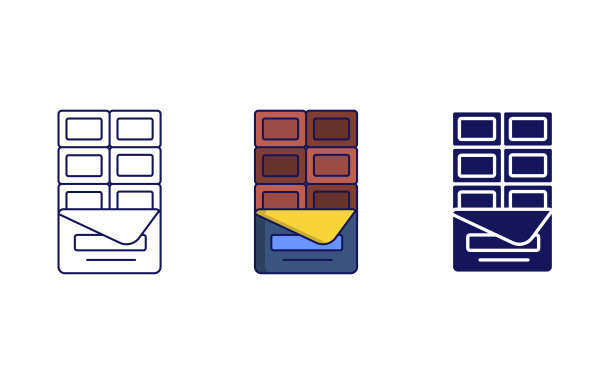 巧克力矢量图标图片下载