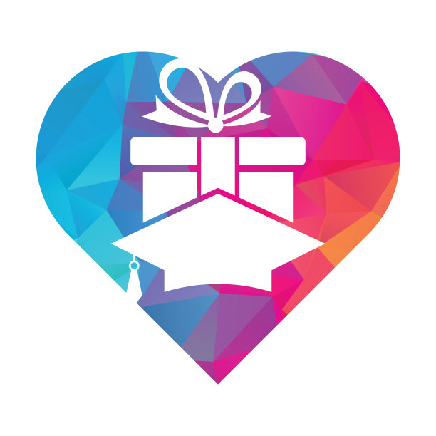 教育礼品标志图标设计。图片下载