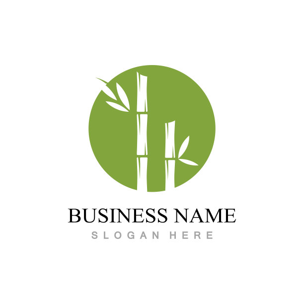 竹标志模板矢量图标图片下载