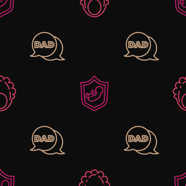 设线宝宝围嘴，说话泡泡爸爸和盾牌图片下载