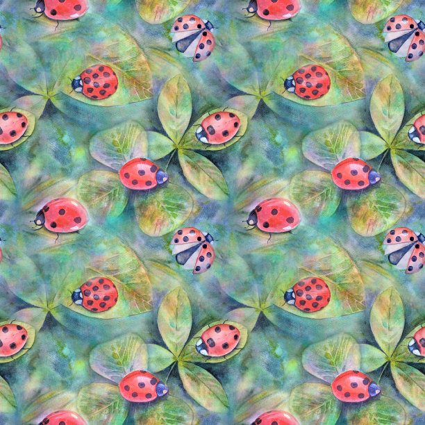 抽象水彩背景。多色无缝图案图片下载