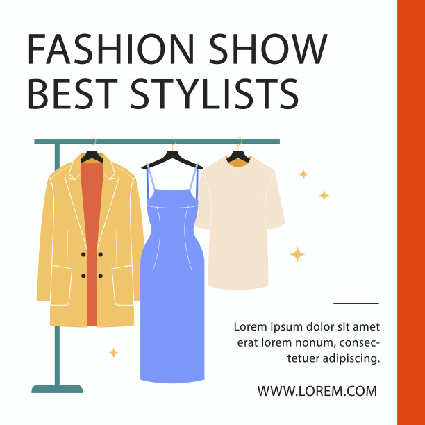 平面设计时尚造型师模板图片下载