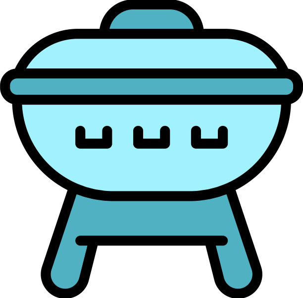 食物烧烤图标扁平图片下载