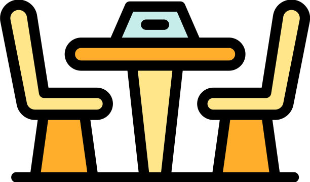 俱乐部桌子图标平面图片下载