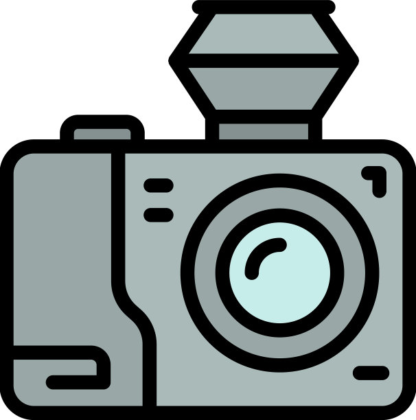 行程摄像机图标平坦图片下载