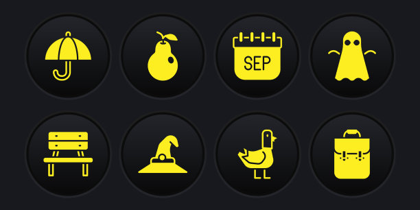 集板凳鬼女巫帽子鸽子九月图片下载