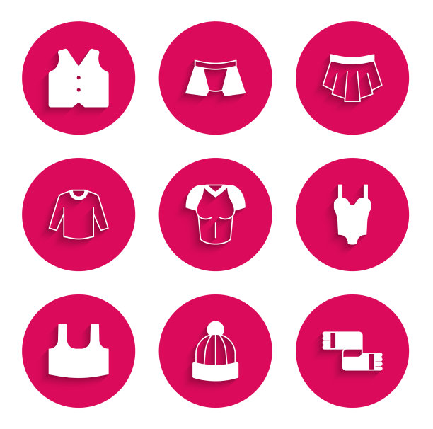 套t恤，冬帽，围巾，泳衣图片下载