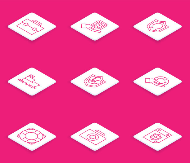 套线手提公文包房屋人寿保险图片下载