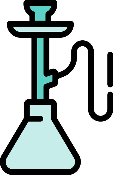 俱乐部水烟图标扁平图片下载