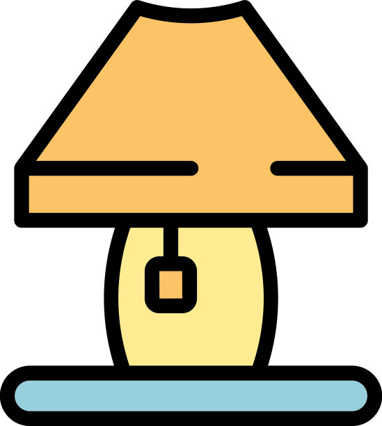 床头灯图标平图片下载