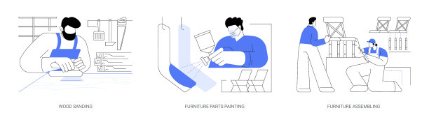 家具批量生产抽象概念图片下载
