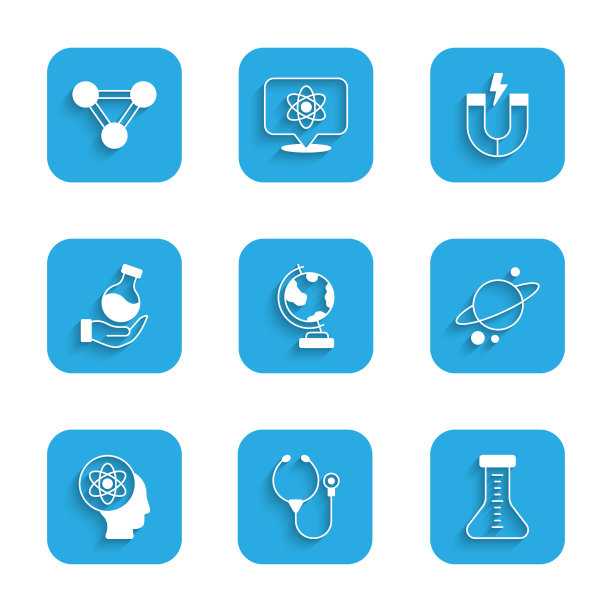 设置地球球形听诊器试管行星图片下载