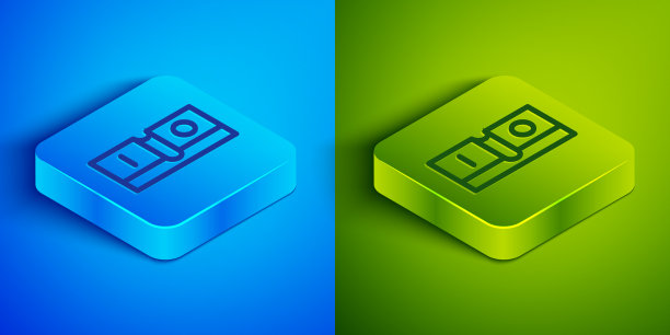 等距线电灯开关图标隔离图片下载