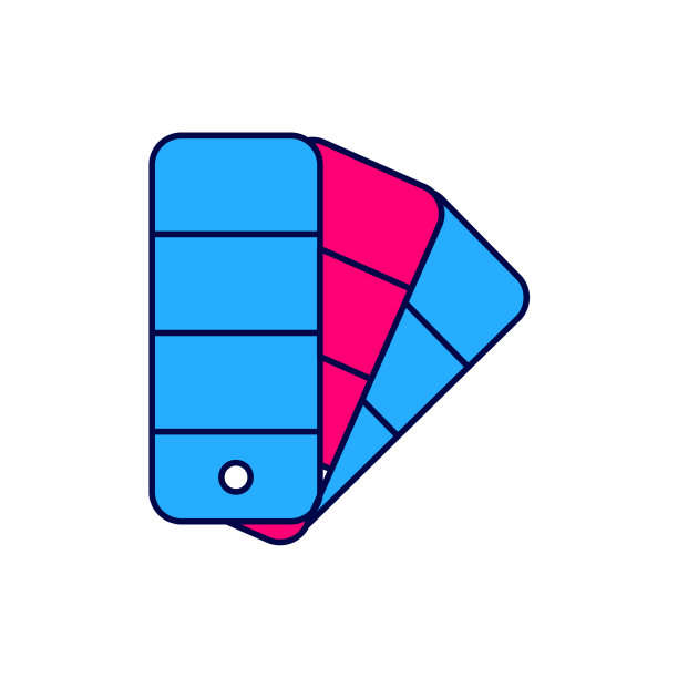 填充轮廓色板指导图标隔离图片下载