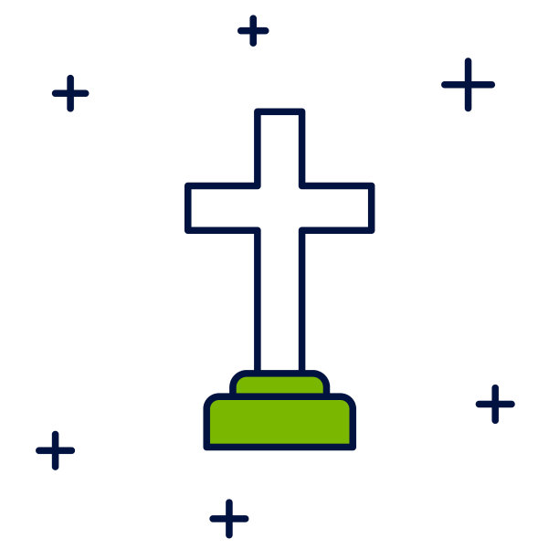 填满了勾勒人墓丧葬哀愁的图标图片下载