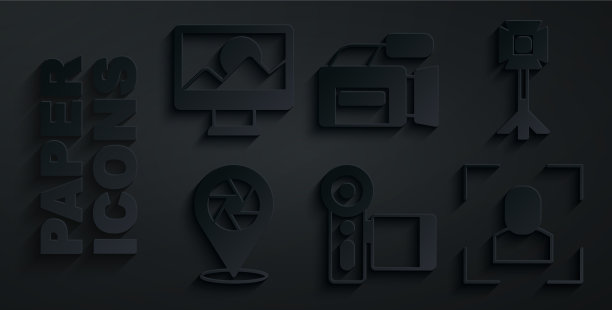 设置电影摄影棚灯泡软箱图片下载