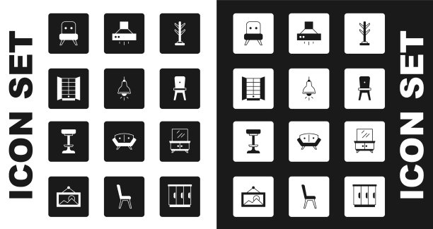 套衣架、挂灯、衣柜、扶手椅图片下载