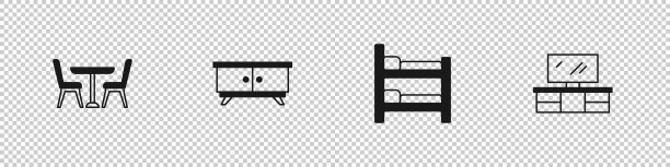 桌椅家具床头柜铺位图片下载