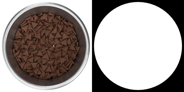 装有食物的狗碗图片下载