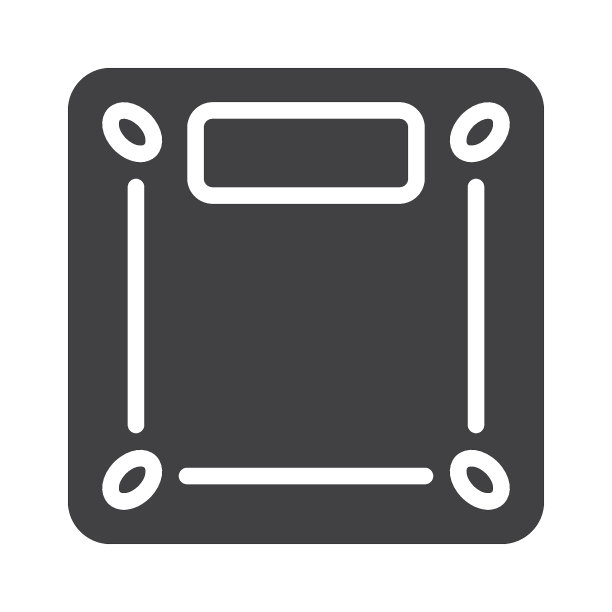 体重秤矢量图标图片下载