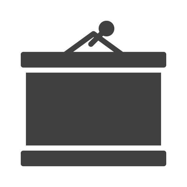 空白投影仪屏幕矢量图标图片下载