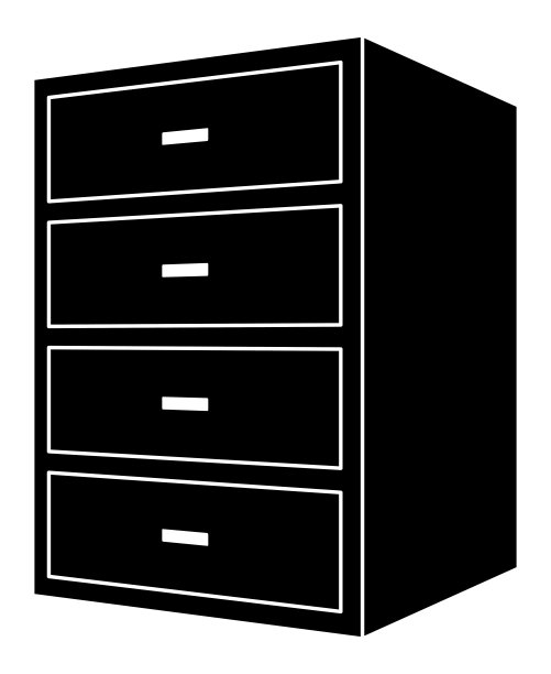 胸部孤立矢量剪影。图片下载