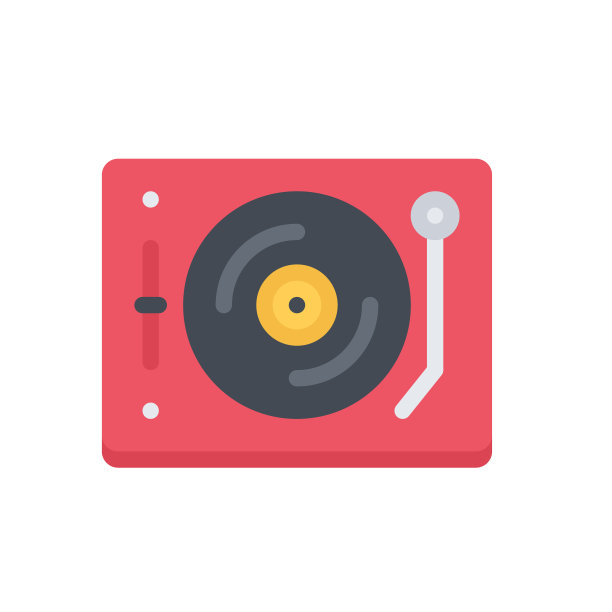 设计矢量图像图标黑胶播放器图片下载