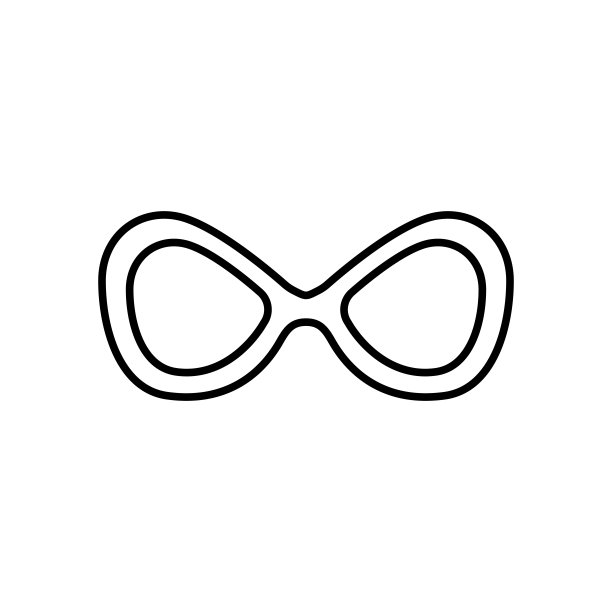 蝴蝶太阳镜的标志。矢量插图。图片下载