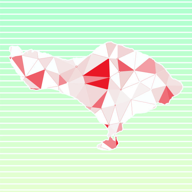 巴厘岛矢量插图。巴厘岛设计上的渐变条纹背景。技术、互联网、网络、电信概念。创意矢量插图。图片下载