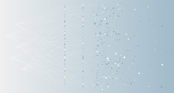 大数据背景。社交网络概念与连接的线和点图片下载