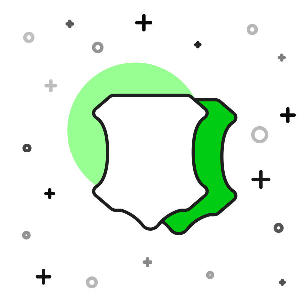 填充轮廓皮革图标隔离在白色背景。向量图片下载